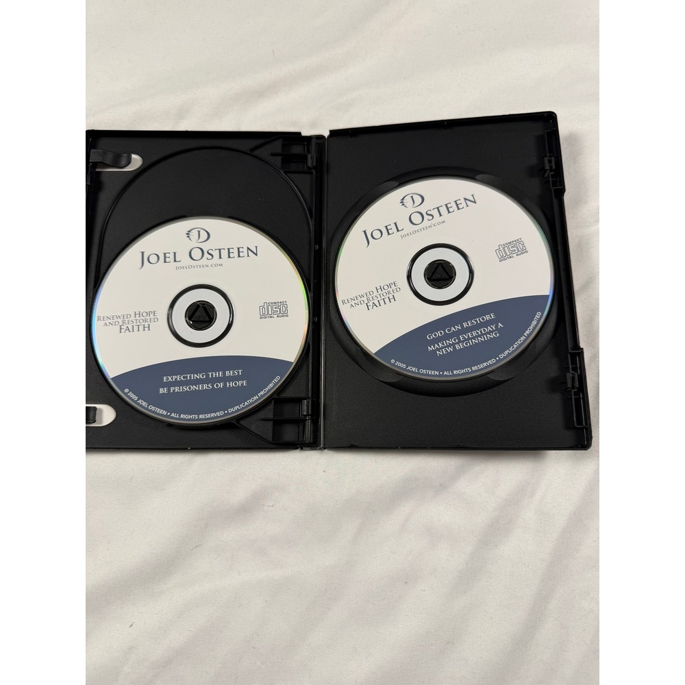 Joel Osteen RENEWED HOPE AND RESTORED FAITH audio CD Feel good Prosperity Gospel - Picture 7 of 8